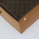 CELINE Macadam Canvas Shoulder Bag PVC Brown Auth 69278-15