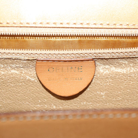 CELINE Macadam Canvas Shoulder Bag PVC Brown Auth 69278