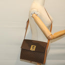 CELINE Macadam Canvas Shoulder Bag PVC Brown Auth 69278-23
