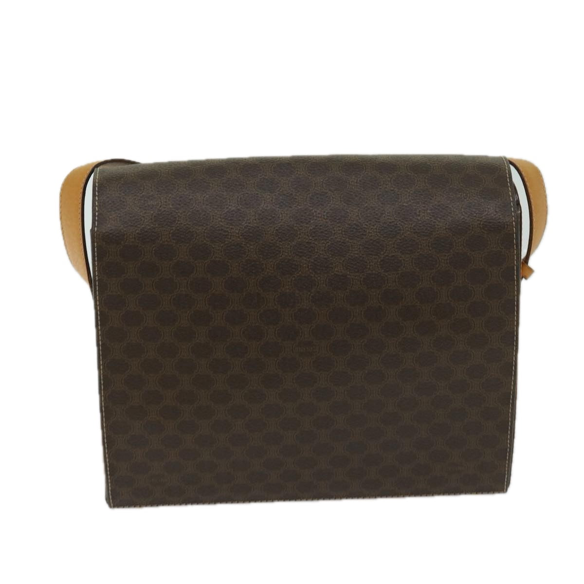 CELINE Macadam Canvas Shoulder Bag PVC Brown Auth 69278 - 0