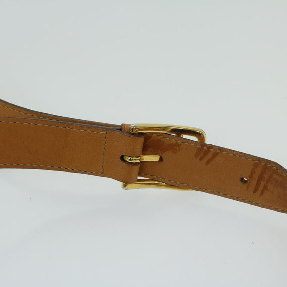 CELINE Macadam Canvas Umhängetasche PVC Braun Auth 69278