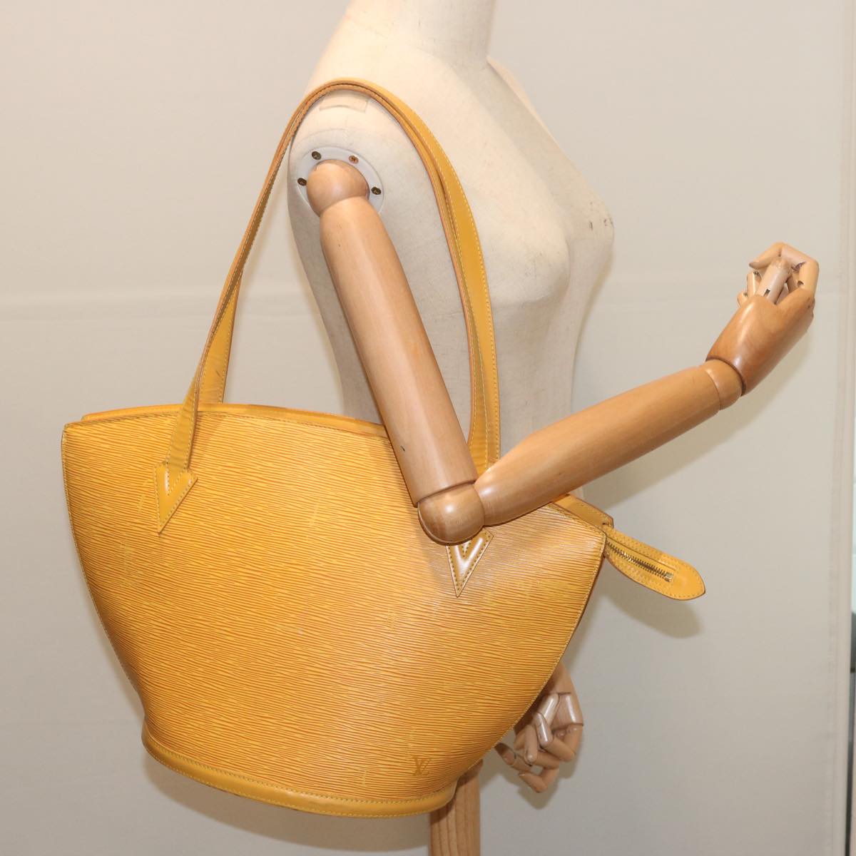 LOUIS VUITTON Epi Saint Jacques Shopping Shoulder Bag Yellow M52269 Auth 69294