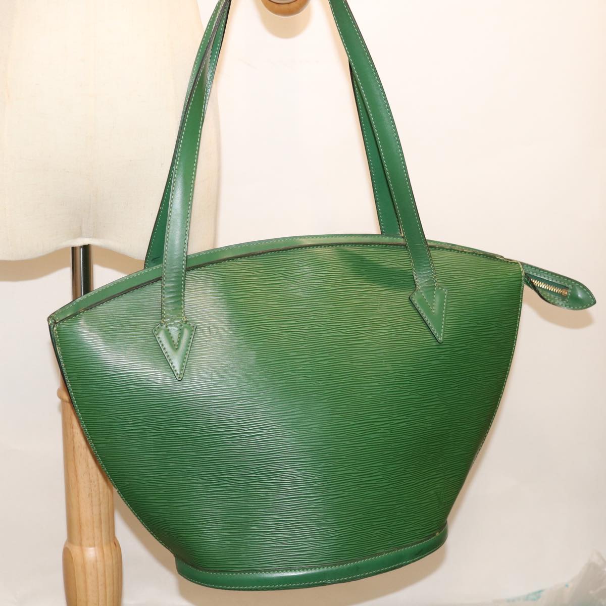 LOUIS VUITTON Epi Saint Jacques Shopping Shoulder Bag Green M52264 Auth 69295