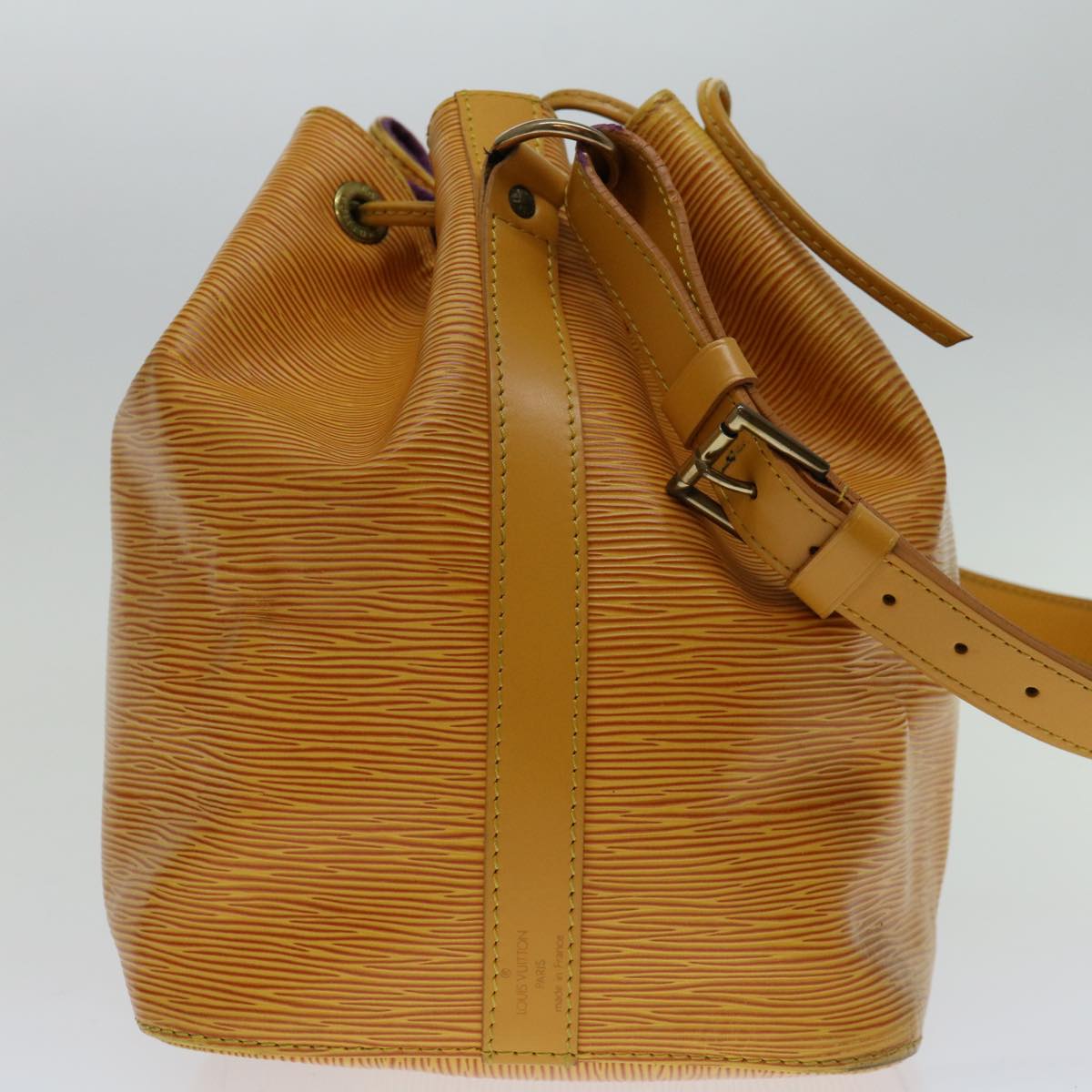 LOUIS VUITTON Epi Petit Noe Shoulder Bag Tassili Yellow M44109 LV Auth 69305