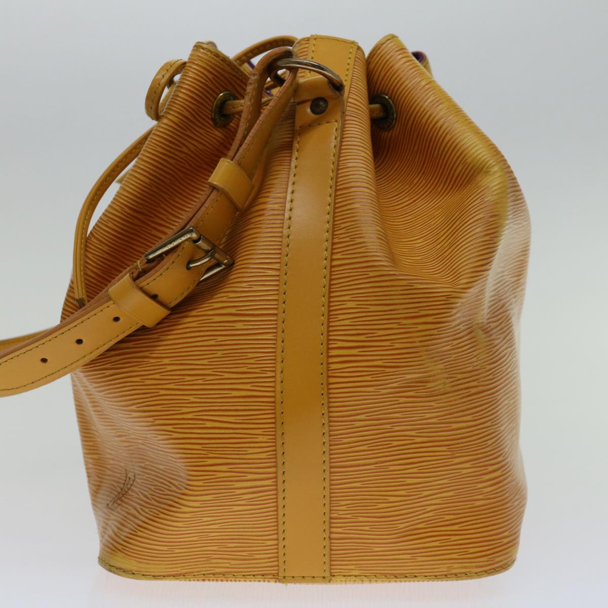 LOUIS VUITTON Epi Petit Noe Shoulder Bag Tassili Yellow M44109 LV Auth 69305