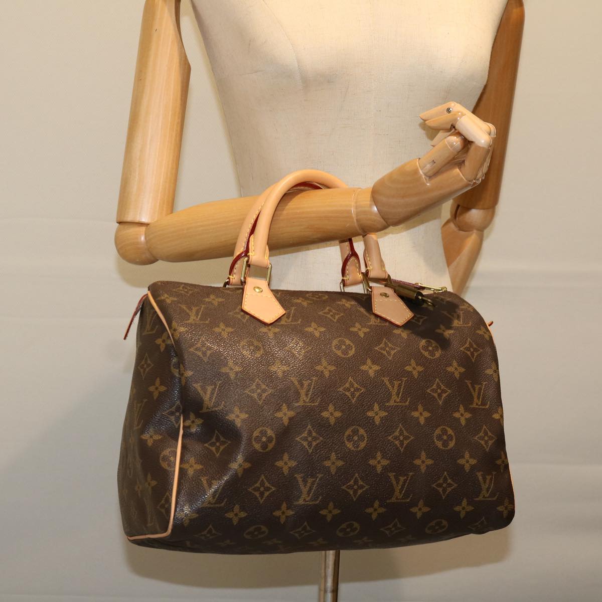 LOUIS VUITTON Monogram Speedy 30 Hand Bag M41526 LV Auth 69311A