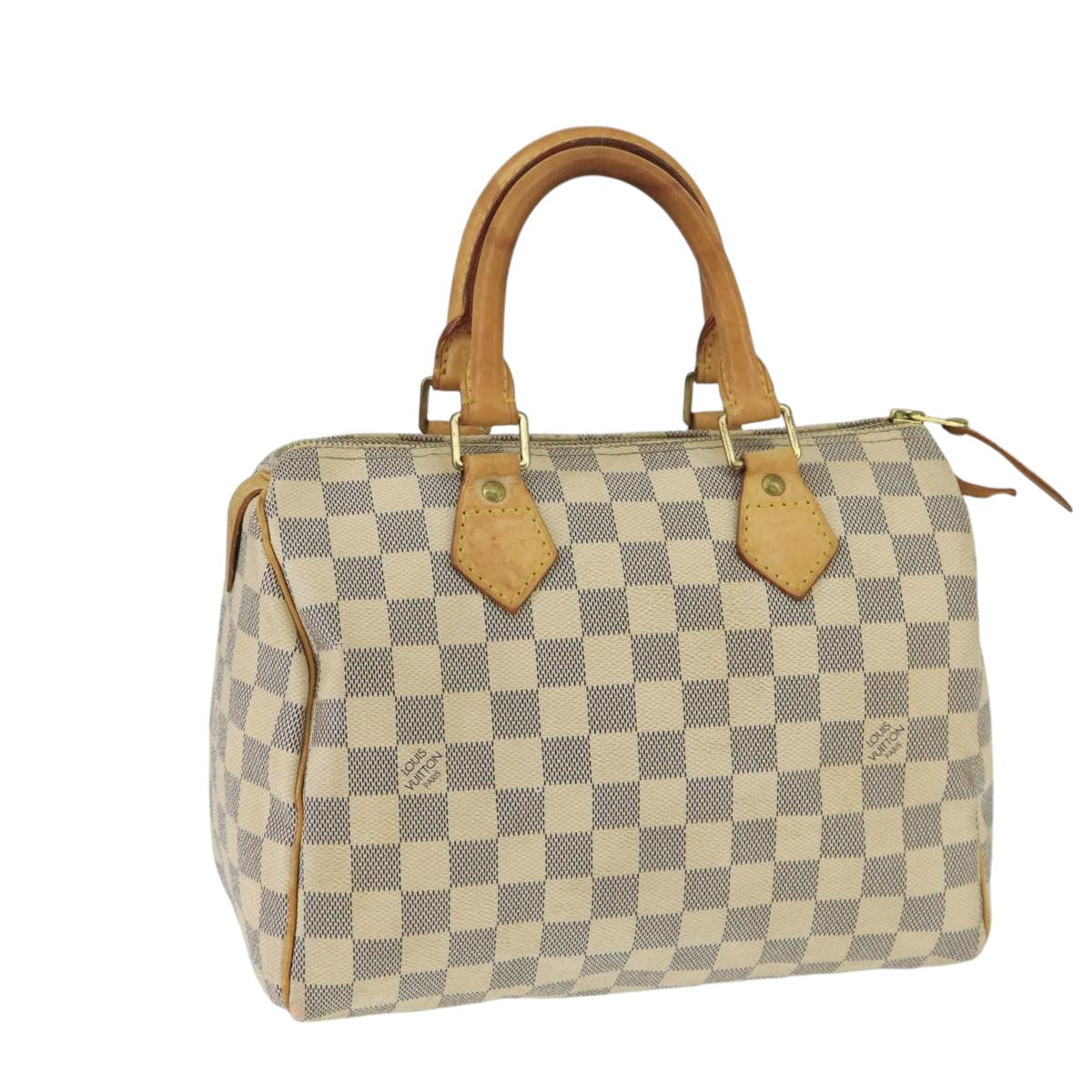 LOUIS VUITTON Damier Azur Speedy 25 Hand Bag N41534 LV Auth 69312