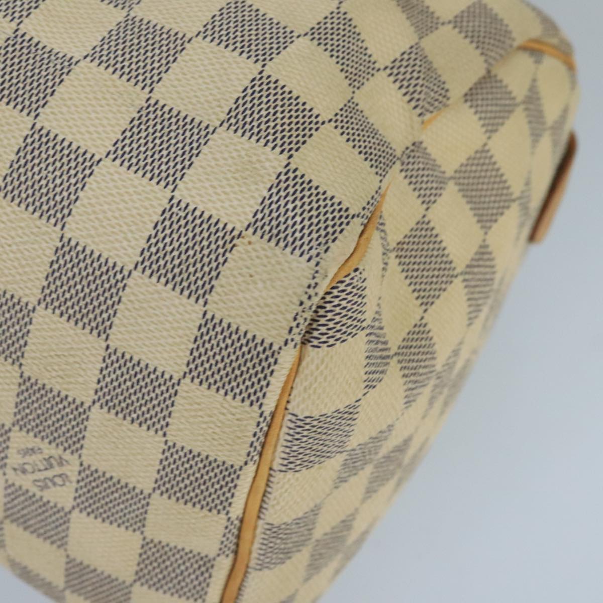 LOUIS VUITTON Damier Azur Speedy 25 Hand Bag N41534 LV Auth 69312