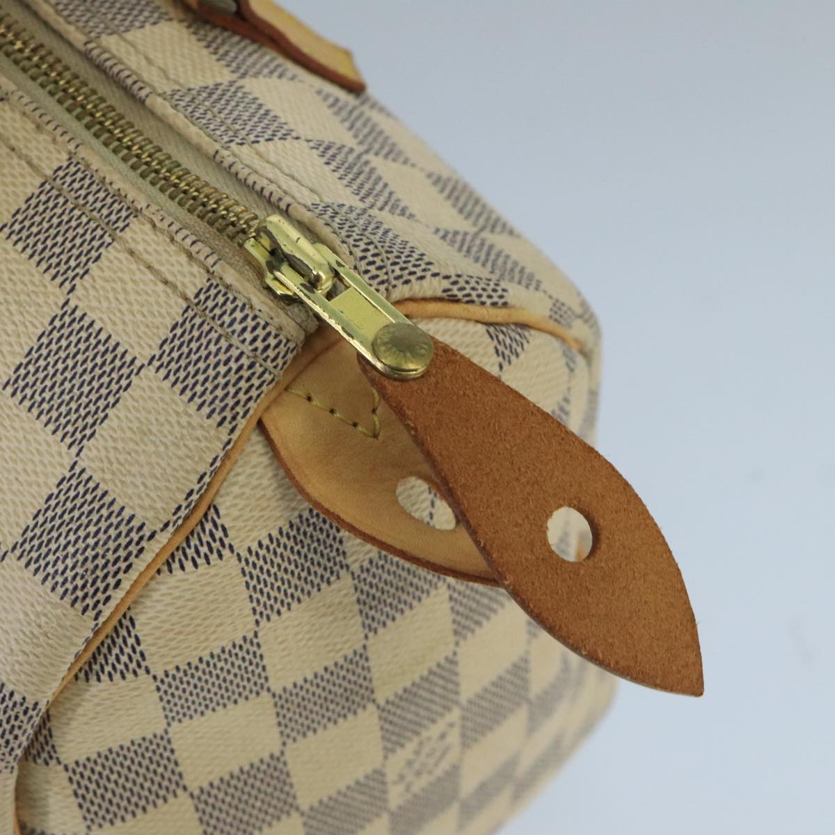 LOUIS VUITTON Damier Azur Speedy 25 Hand Bag N41534 LV Auth 69312