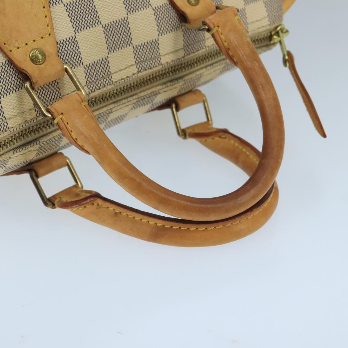 LOUIS VUITTON Damier Azur Speedy 25 Hand Bag N41534 LV Auth 69312