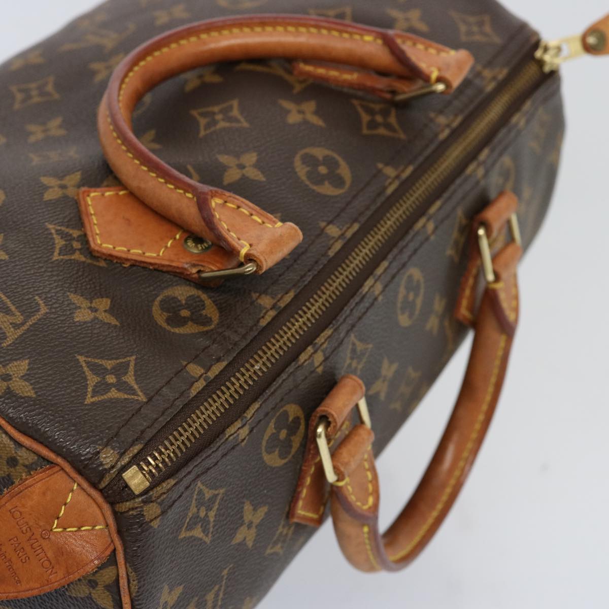 LOUIS VUITTON Monogram Speedy 30 Hand Bag M41526 LV Auth 69314