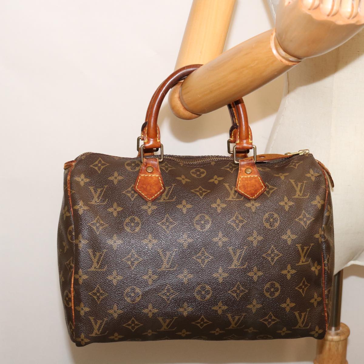 LOUIS VUITTON Monogram Speedy 30 Hand Bag M41526 LV Auth 69323