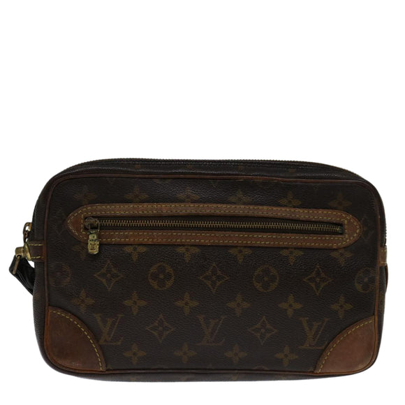 LOUIS VUITTON Monogram Marly Dragonne GM Clutch Bag M51825 LV Auth 69324