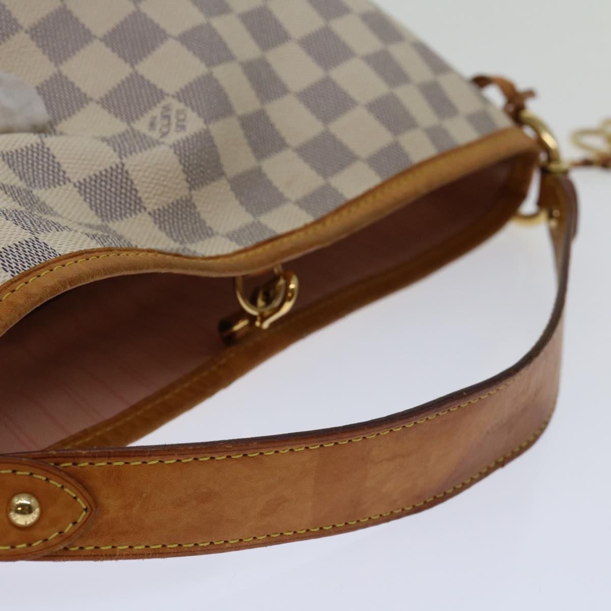 LOUIS VUITTON Damier Azur Delightful PM Shoulder Bag N41447 LV Auth 69328