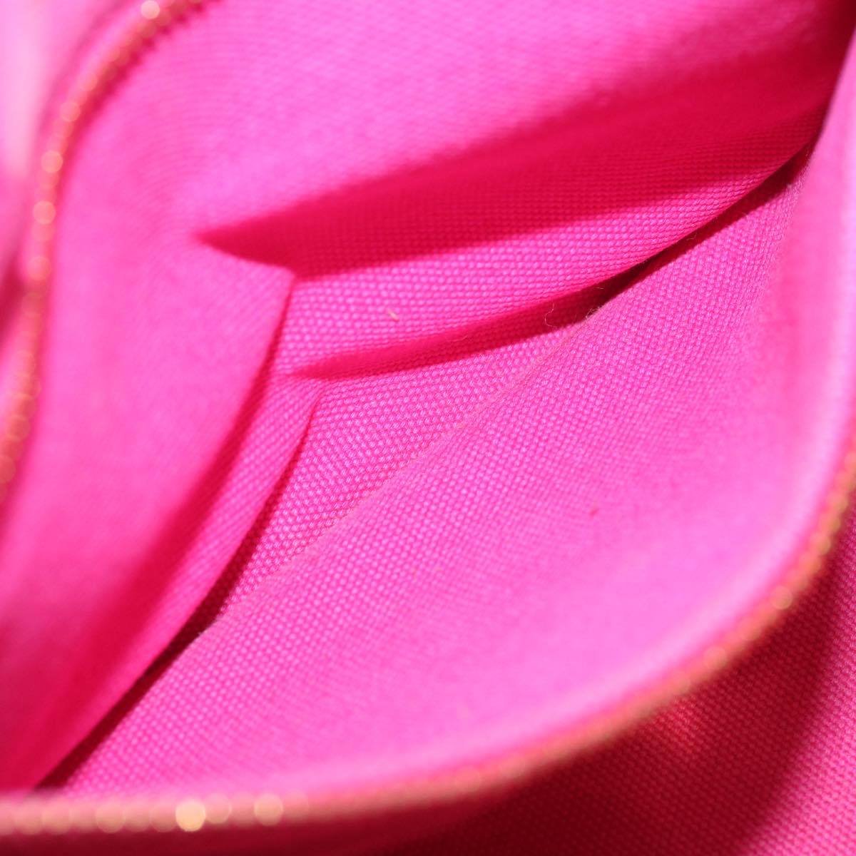 PRADA Canapa PM Hand Bag Canvas Pink Auth 69334