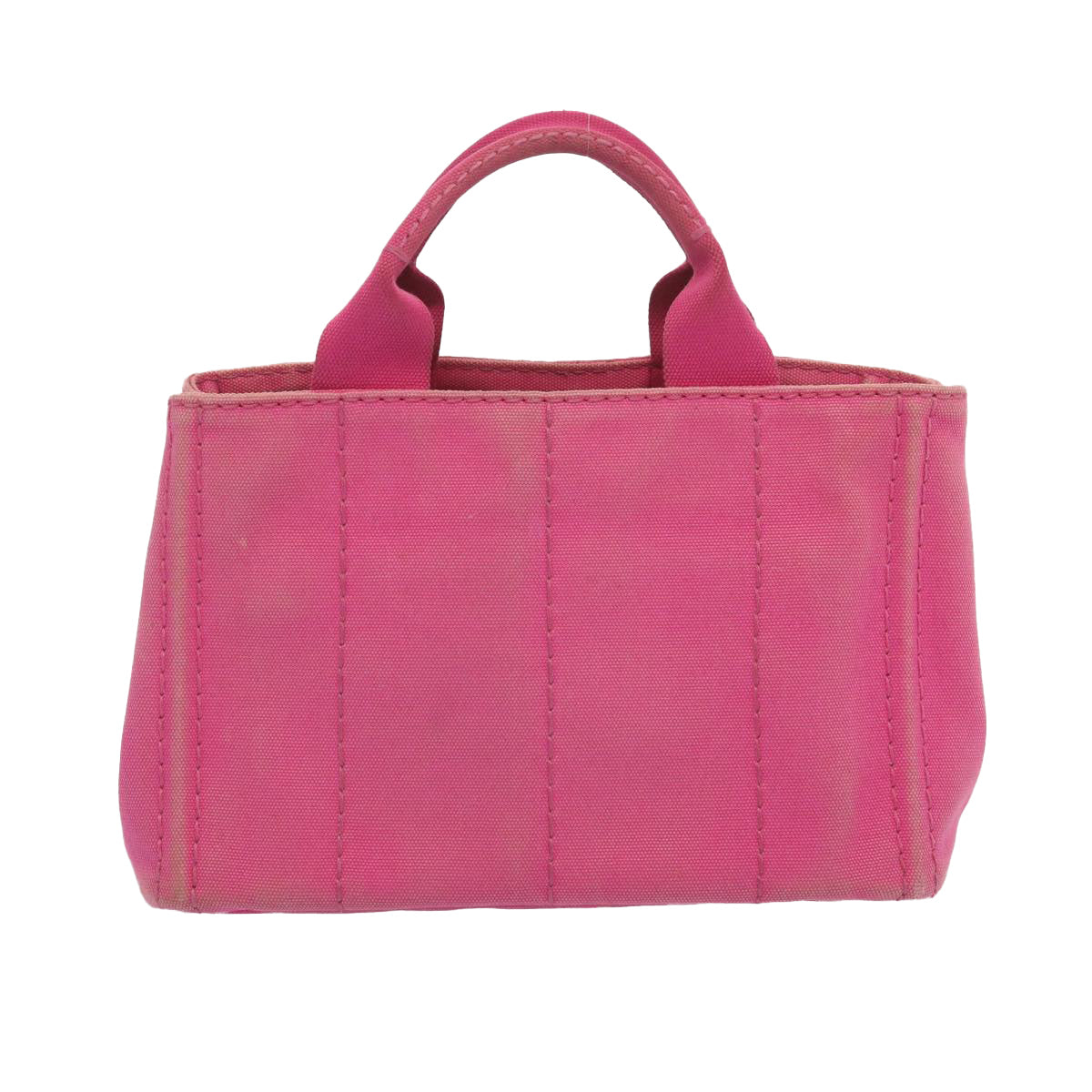 PRADA Canapa PM Hand Bag Canvas Pink Auth 69334 - 0
