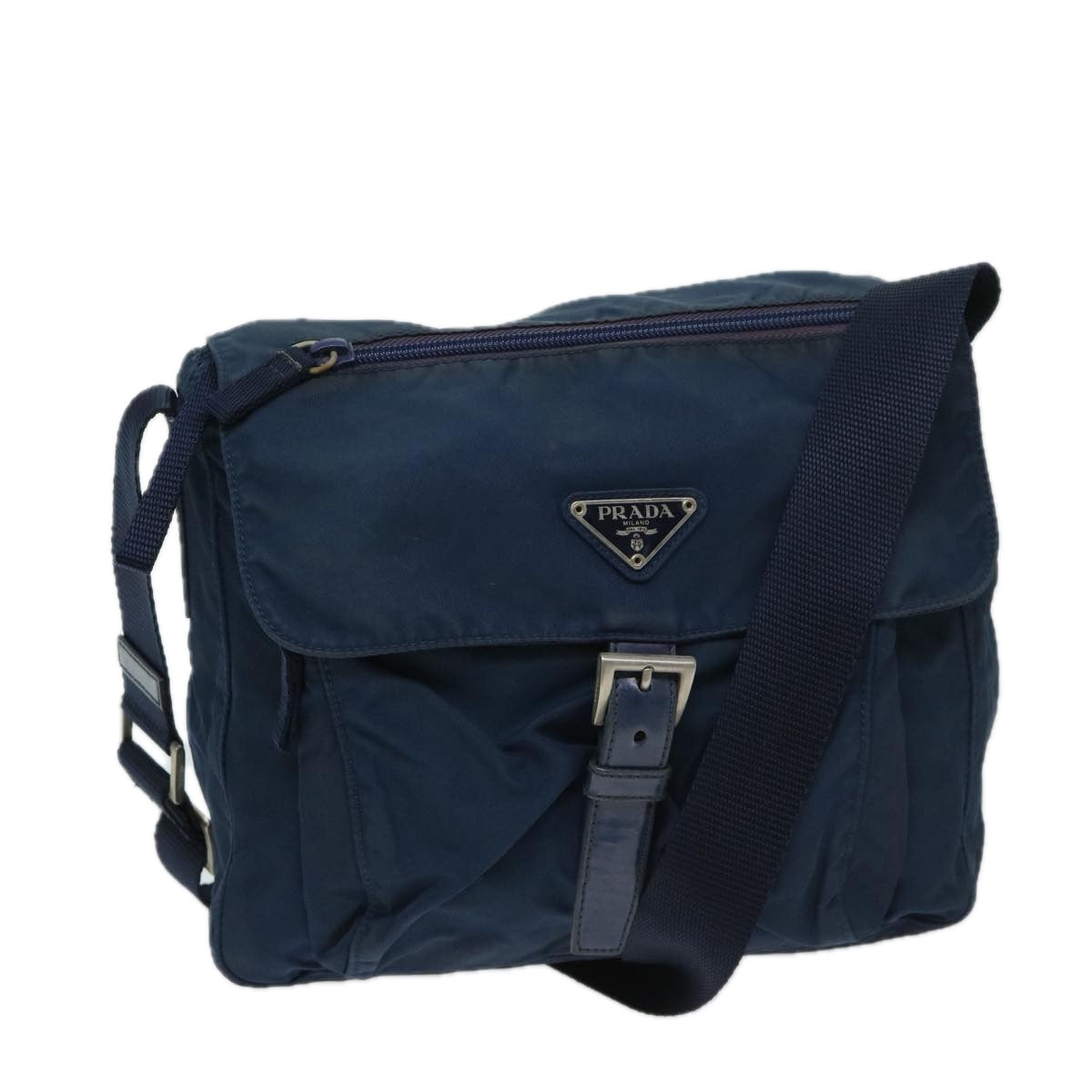 PRADA Shoulder Bag Nylon Navy Auth 69343