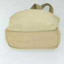 PRADA Shoulder Bag Nylon Cream Auth 69347-5