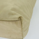 PRADA Shoulder Bag Nylon Cream Auth 69347-8