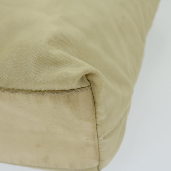 PRADA Shoulder Bag Nylon Cream Auth 69347