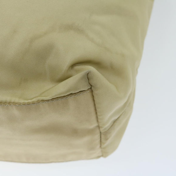 PRADA Shoulder Bag Nylon Cream Auth 69347