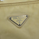 PRADA Shoulder Bag Nylon Cream Auth 69347-18