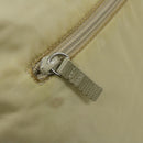 PRADA Shoulder Bag Nylon Cream Auth 69347-19