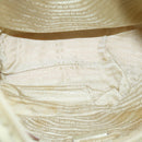 PRADA Shoulder Bag Nylon Cream Auth 69347-10