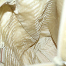 PRADA Shoulder Bag Nylon Cream Auth 69347-21