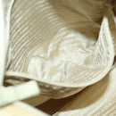 PRADA Shoulder Bag Nylon Cream Auth 69347-22