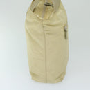 PRADA Shoulder Bag Nylon Cream Auth 69347-3
