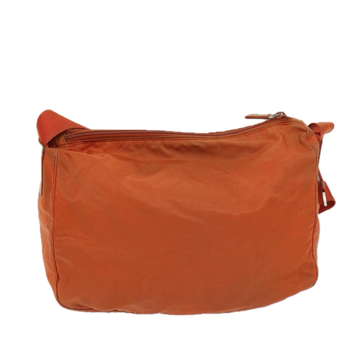 PRADA Shoulder Bag Nylon Orange Auth 69348 - 0