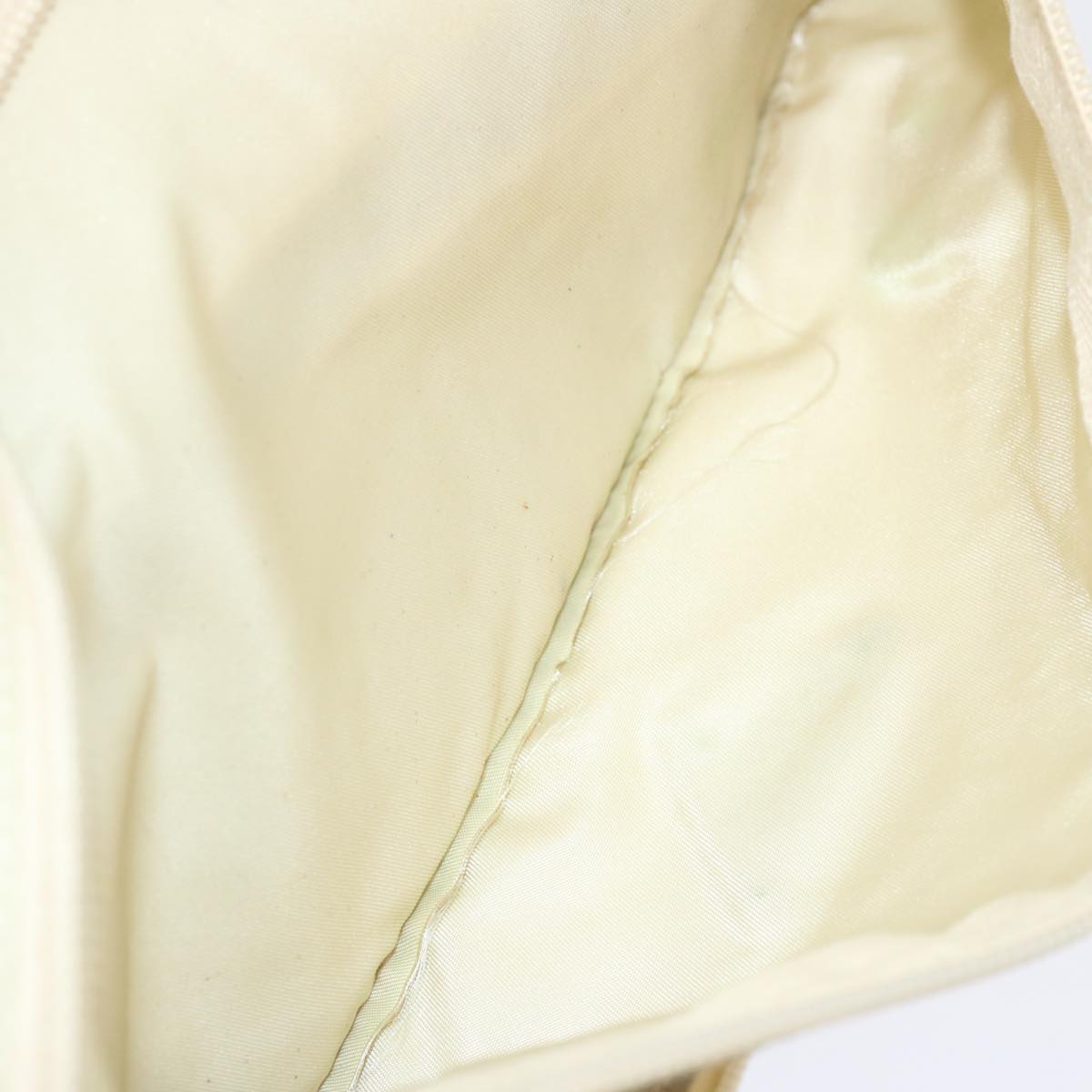 PRADA Shoulder Bag Nylon Cream Auth 69349