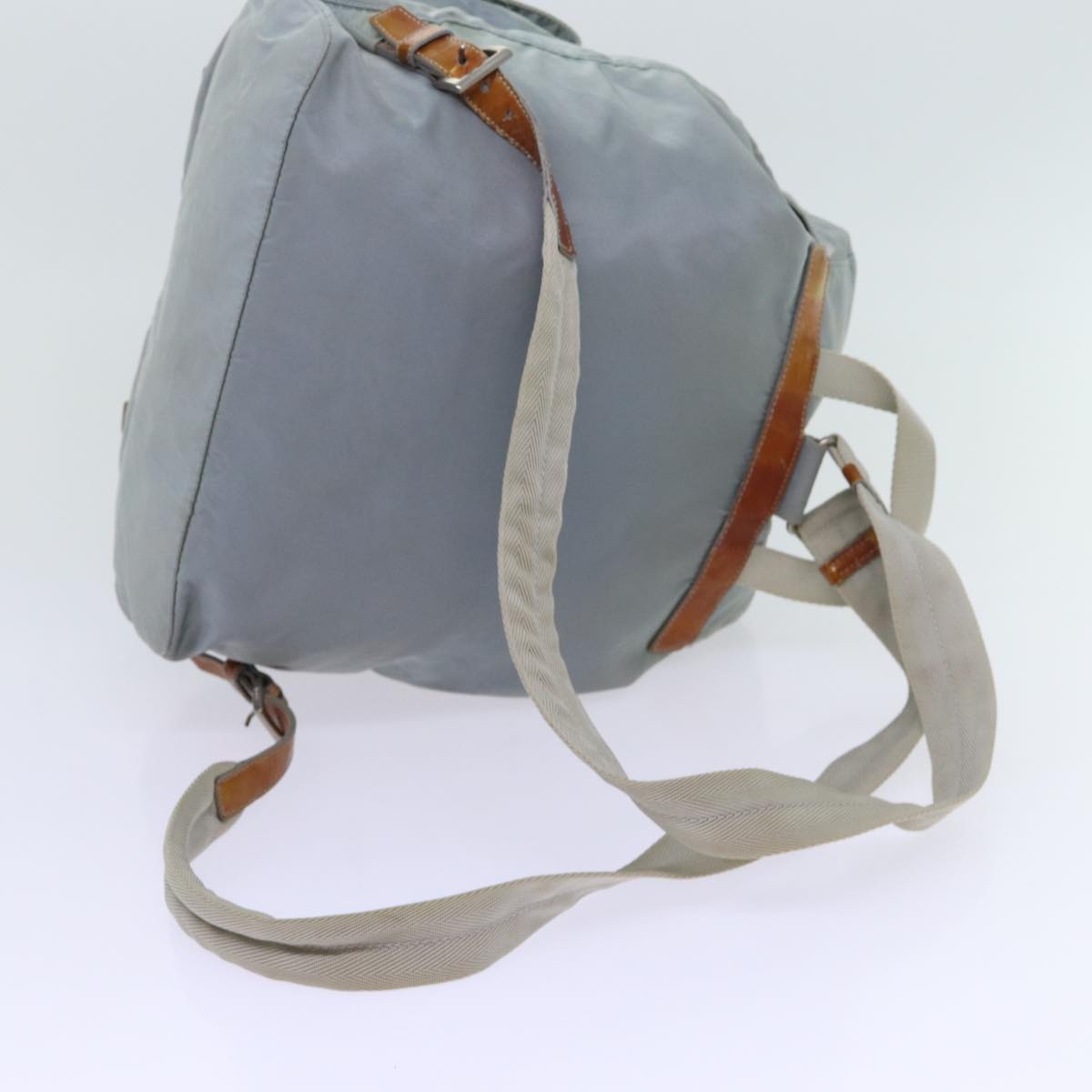 PRADA Backpack Nylon Light Blue Auth 69352