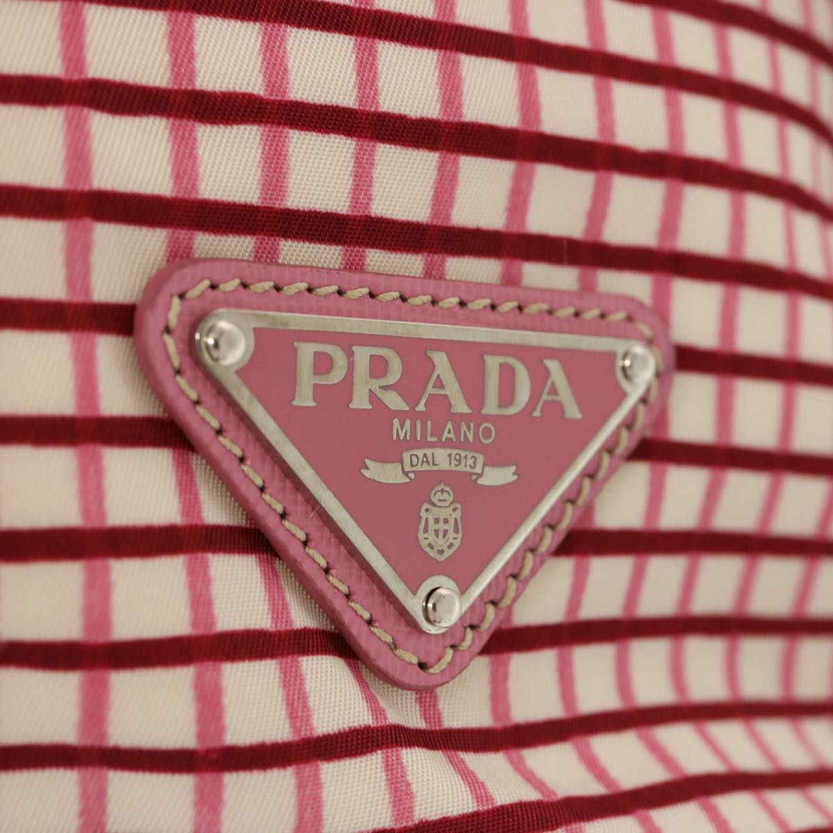 PRADA Hand Bag Nylon 2way Pink Auth 69357
