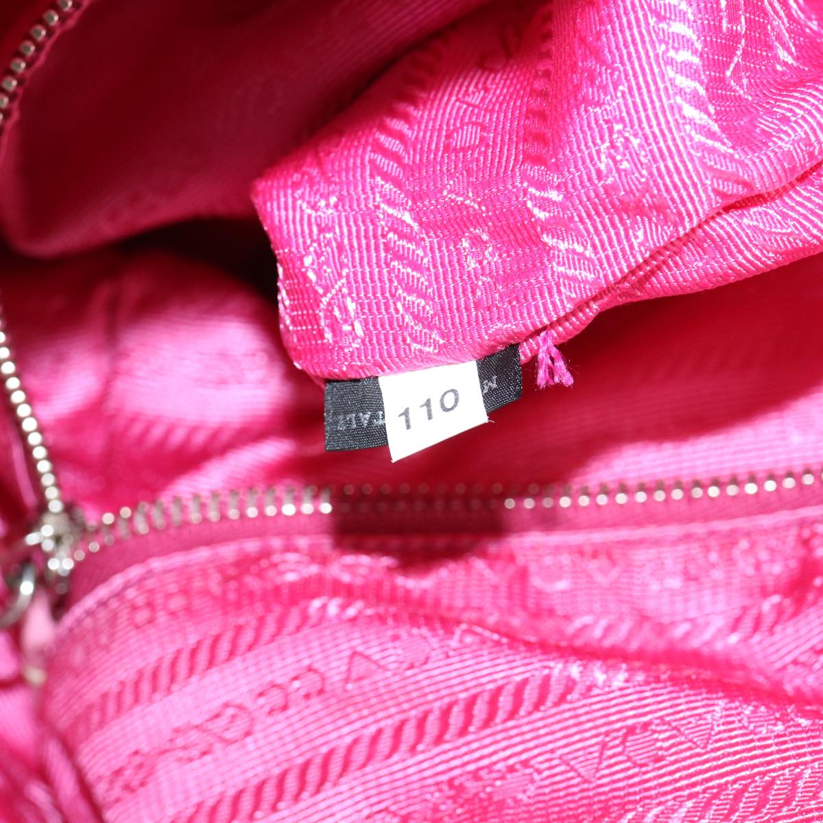 PRADA Hand Bag Nylon 2way Pink Auth 69357