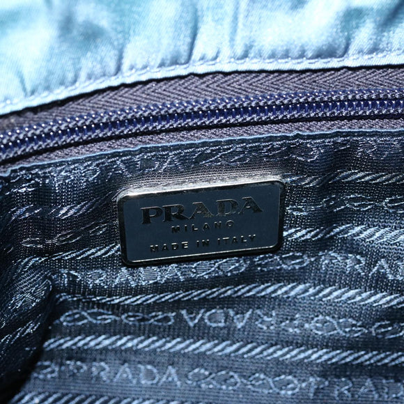 PRADA Tote Bag Nylon Blue Auth 69358