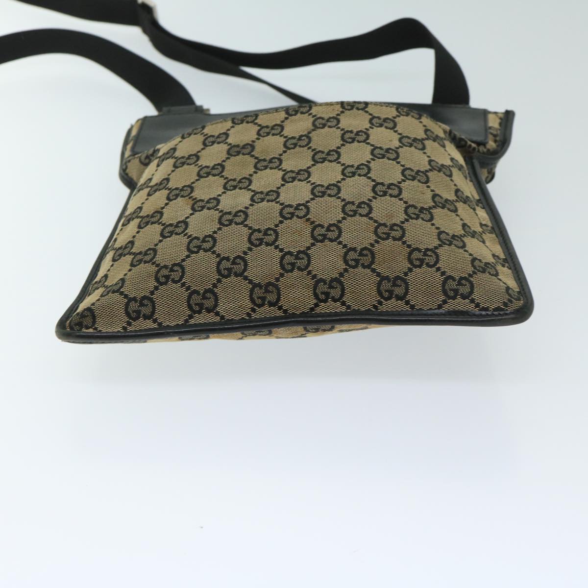 GUCCI GG Canvas Shoulder Bag Beige 019 0348 Auth 69364