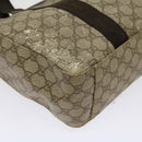 GUCCI GG Supreme Tote Bag PVC Beige 141624 Auth 69369-10