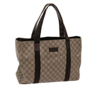 GUCCI GG Supreme Tote Bag PVC Beige 141624 Auth 69369-1