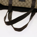 GUCCI GG Supreme Tote Bag PVC Beige 141624 Auth 69369-8