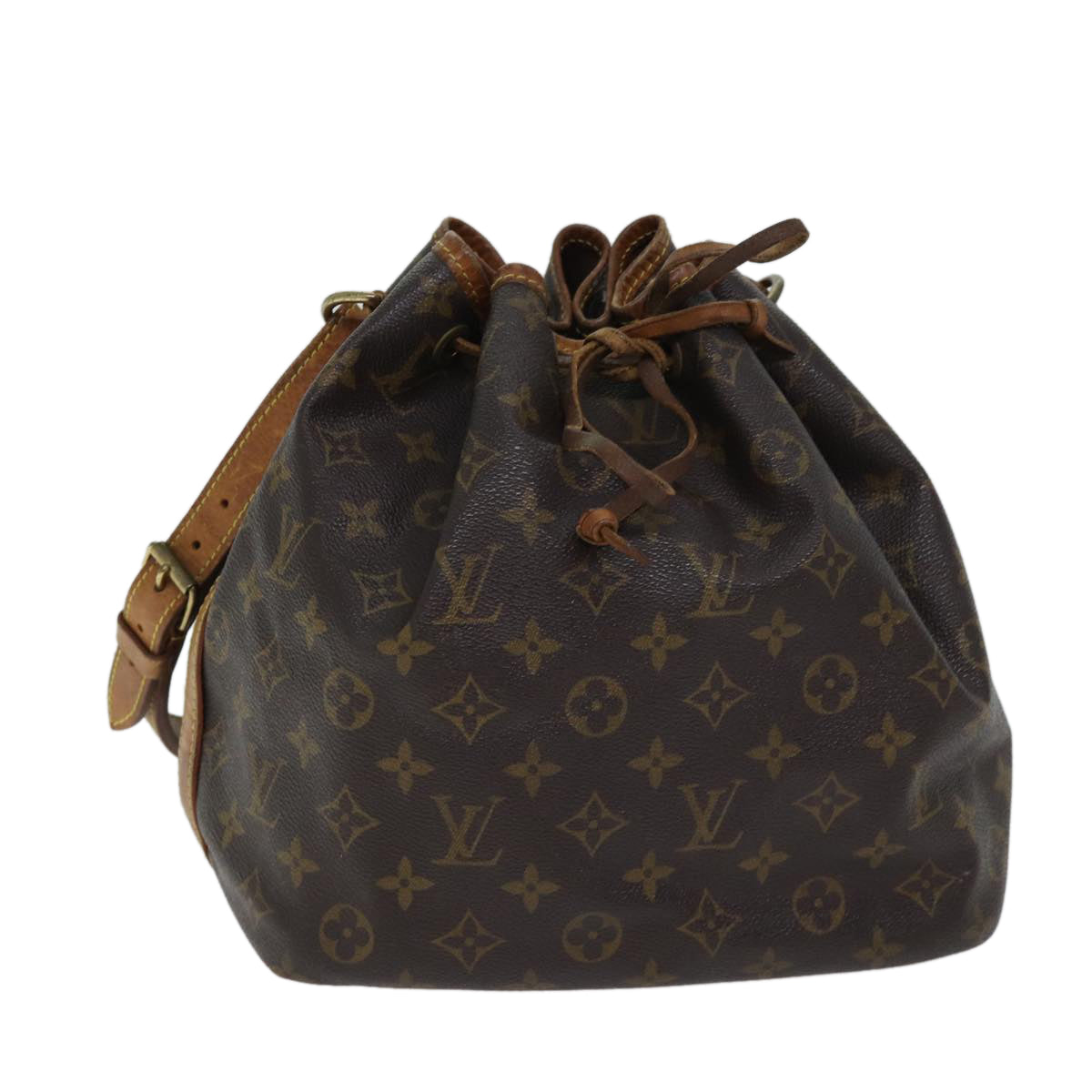 LOUIS VUITTON Monogram Petit Noe Shoulder Bag M42226 LV Auth 69375