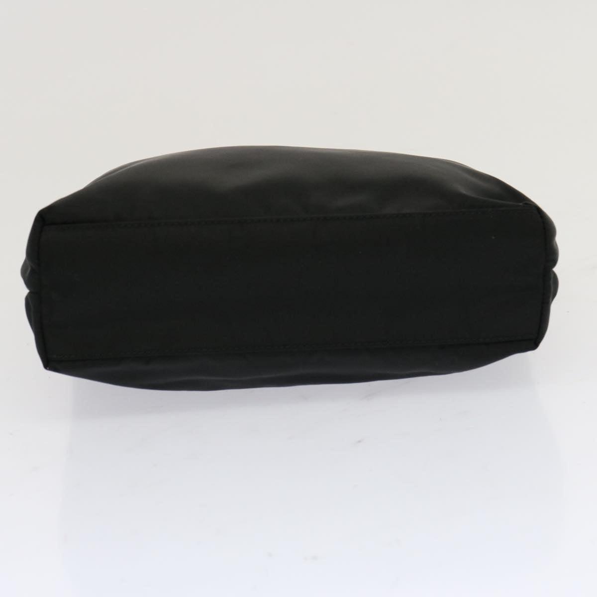 PRADA Hand Bag Nylon Black Auth 69379