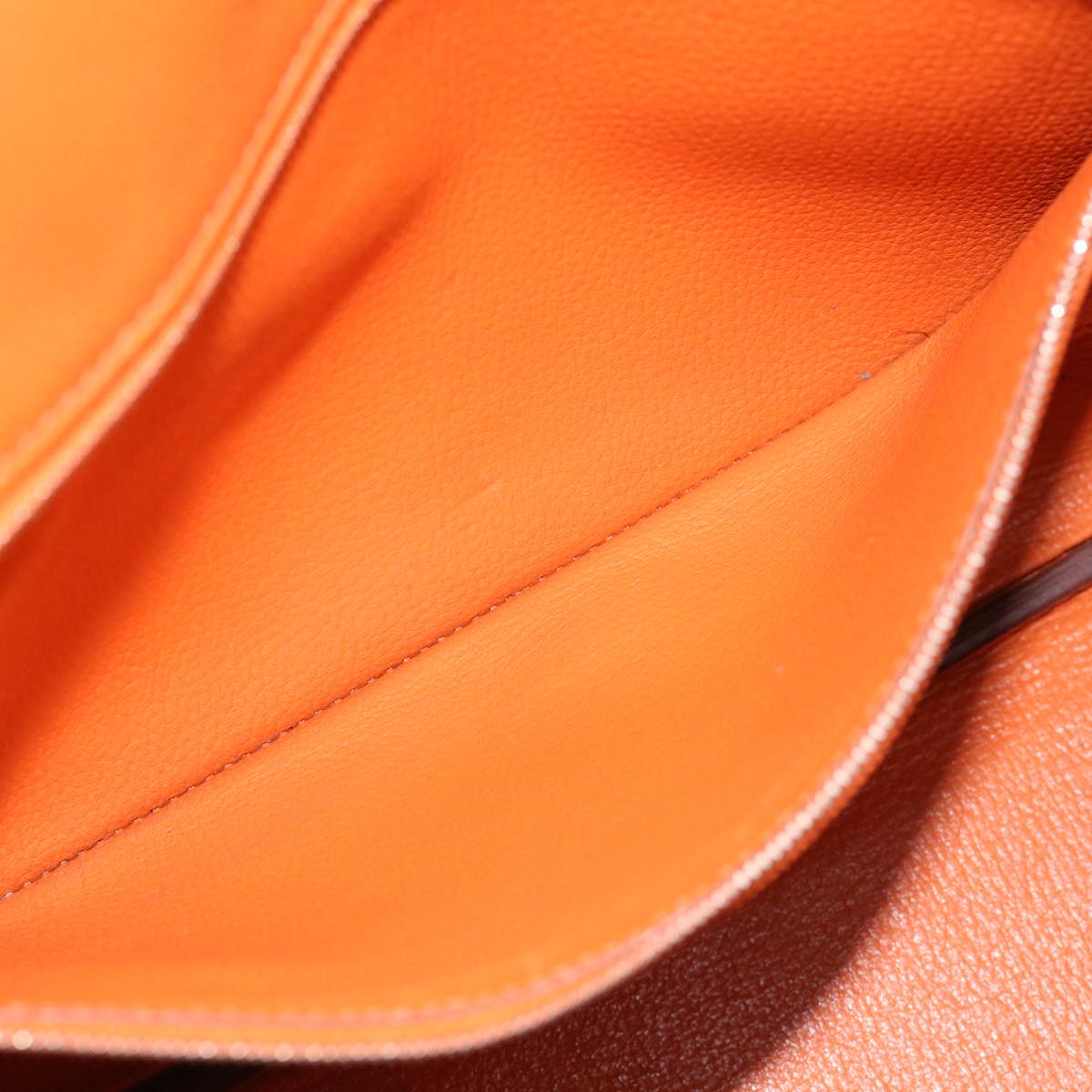 HERMES Birkin 35 Hand Bag Leather Orange Auth 69383S