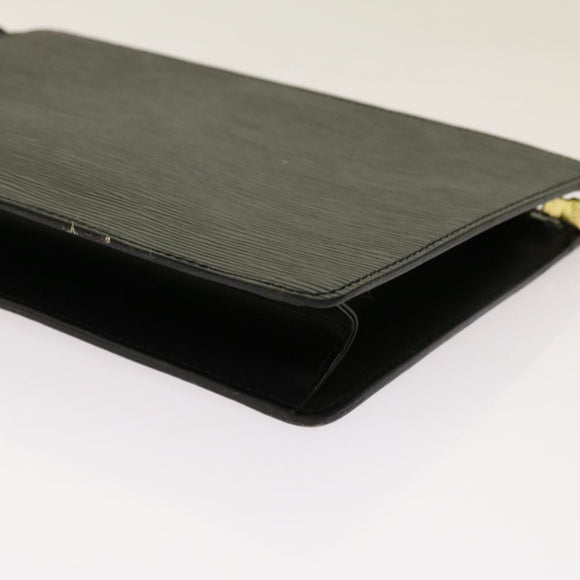 LOUIS VUITTON Epi Pochette Homme Clutch Bag Black M52522 LV Auth 69397