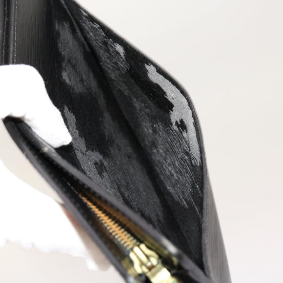 LOUIS VUITTON Epi Pochette Homme Clutch Bag Black M52522 LV Auth 69397