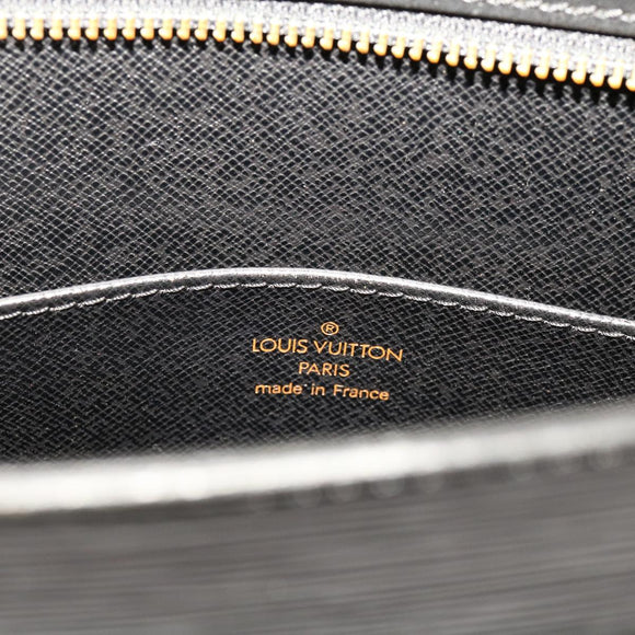 LOUIS VUITTON Epi Pochette Homme Clutch Bag Black M52522 LV Auth 69397