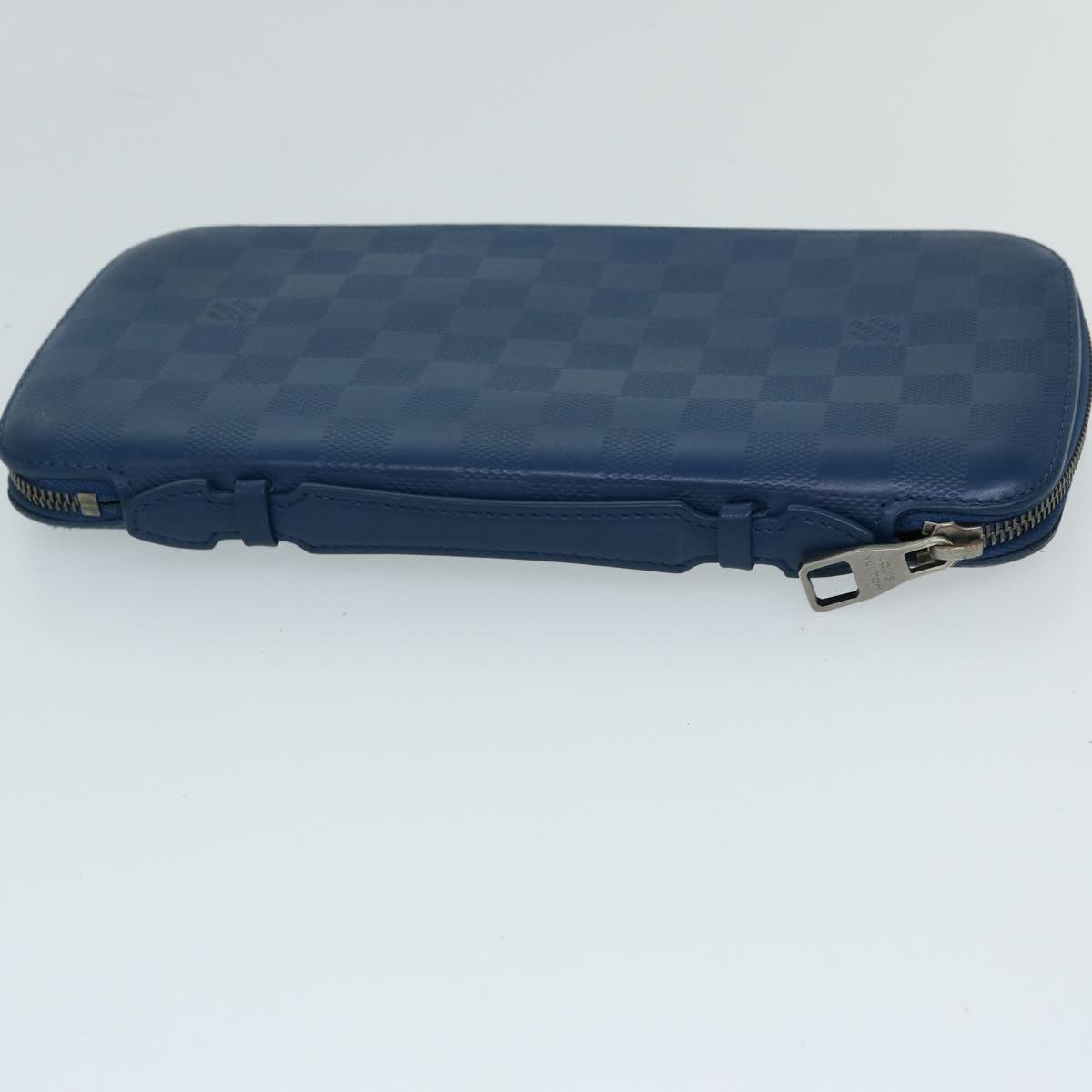 LOUIS VUITTON Damier Infini Organizer Atholl Bag Blue Neptune N41396 Auth 69401