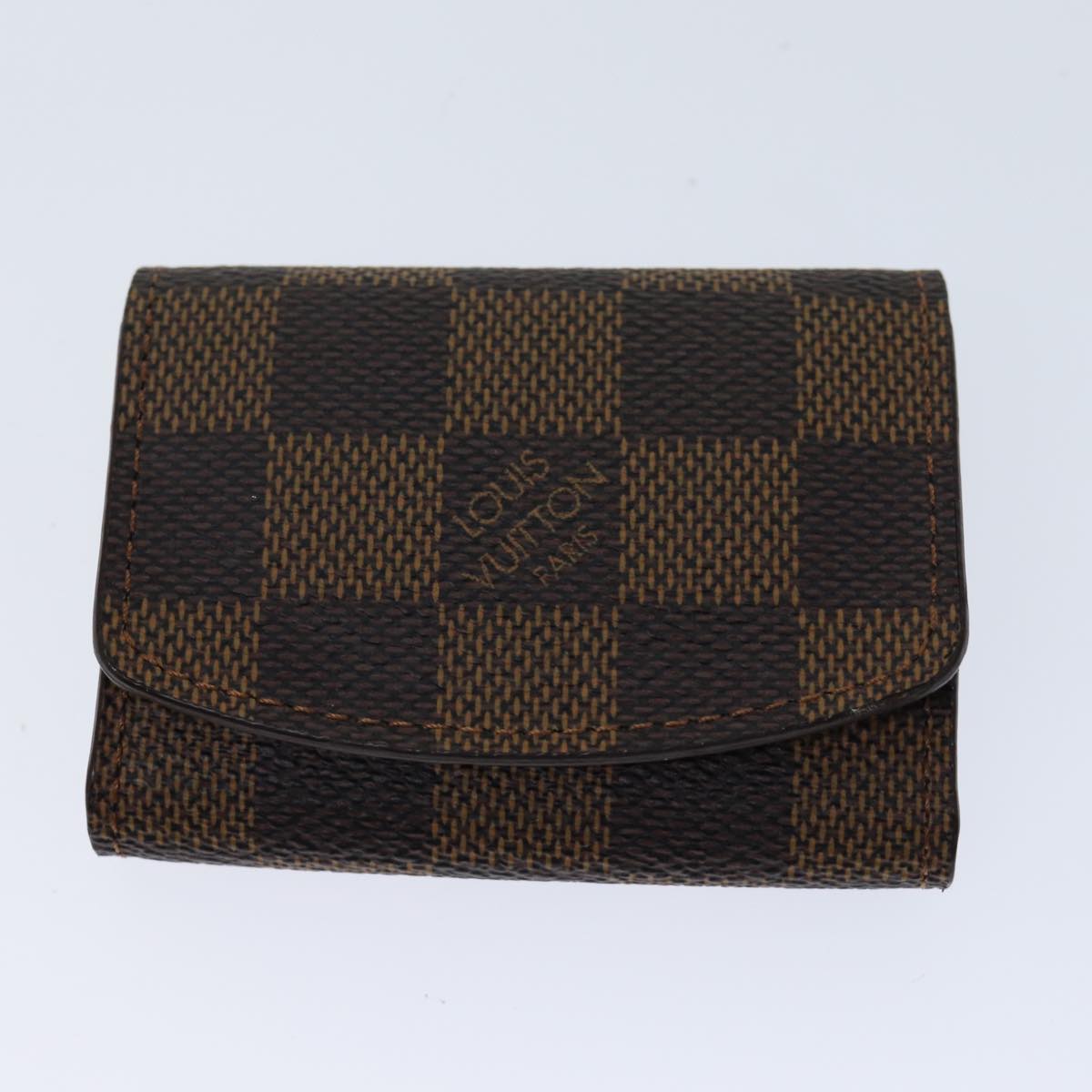 LOUIS VUITTON Damier Ebene Cuff Case Cuffs M30964 LV Auth 69414