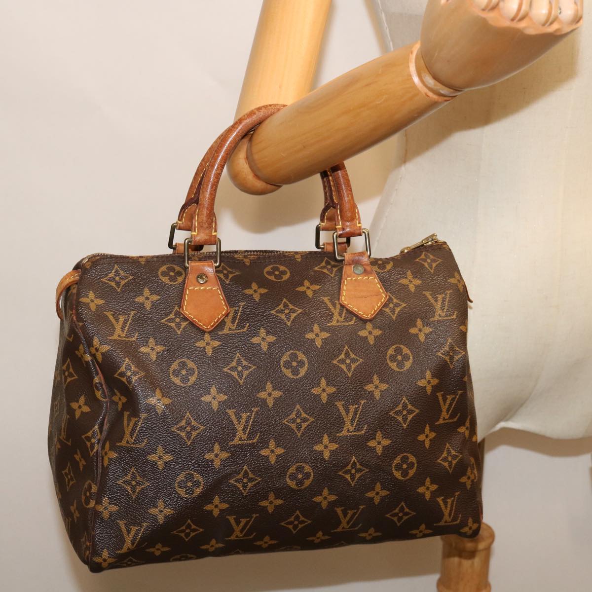 LOUIS VUITTON Monogram Speedy 30 Hand Bag M41526 LV Auth 69424